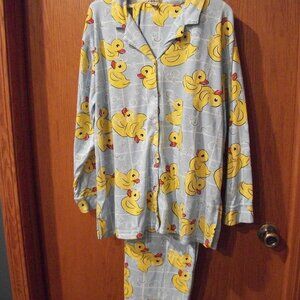 LaBeaux Rubber Ducky Print Pajamas Size L